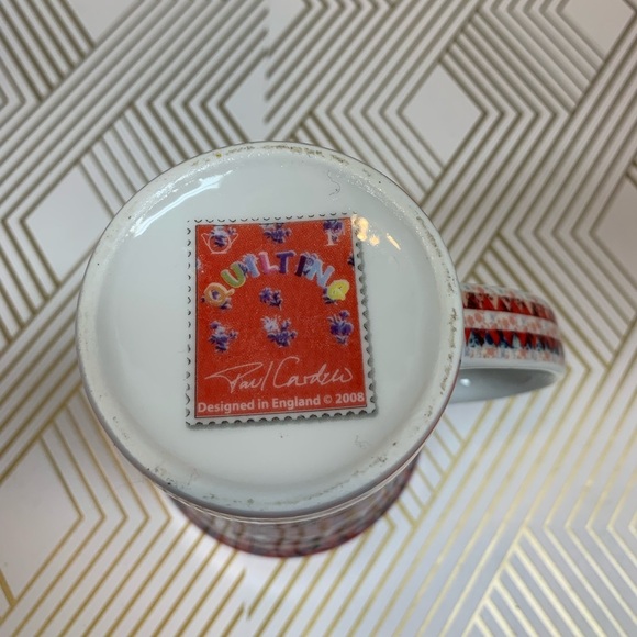 Paul Cardew Geometric Quilting Mug 2008 Made in England - Picture 5 of 8